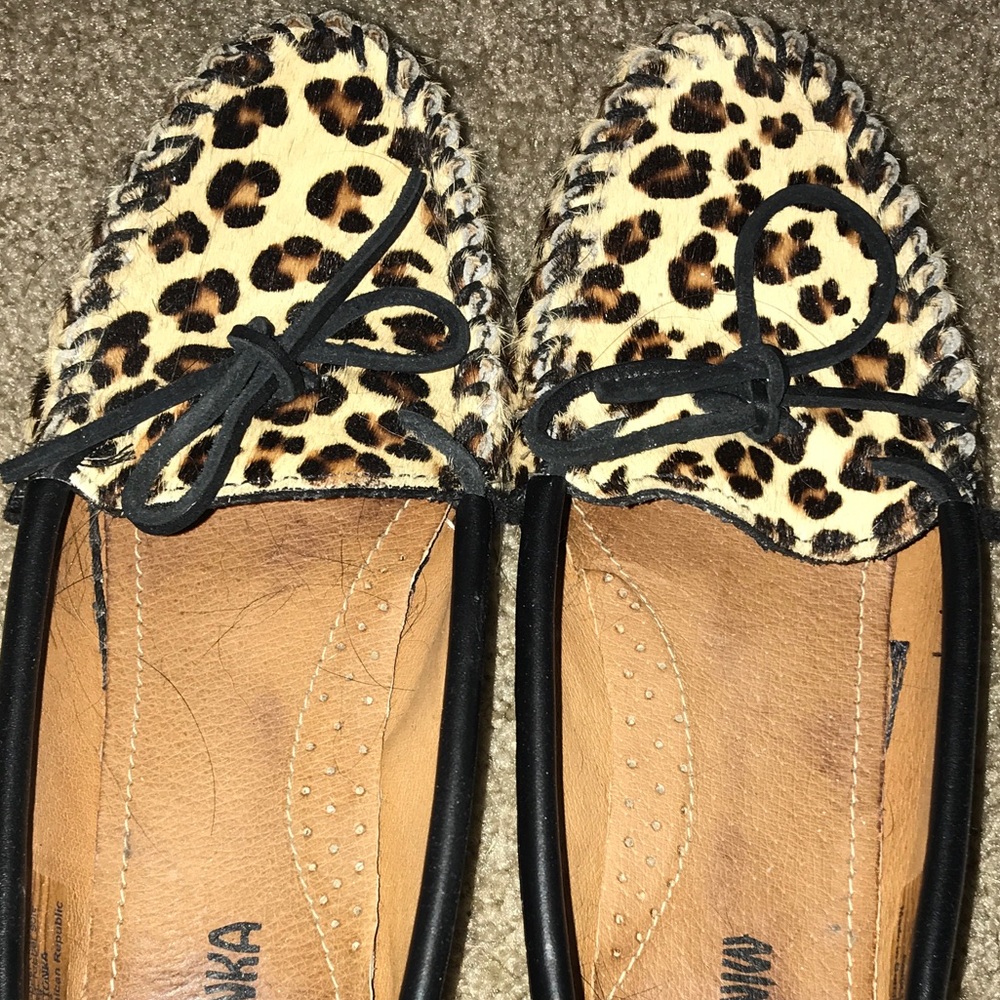 Cheetah moccasins with hard sole - Picture 5 of 5